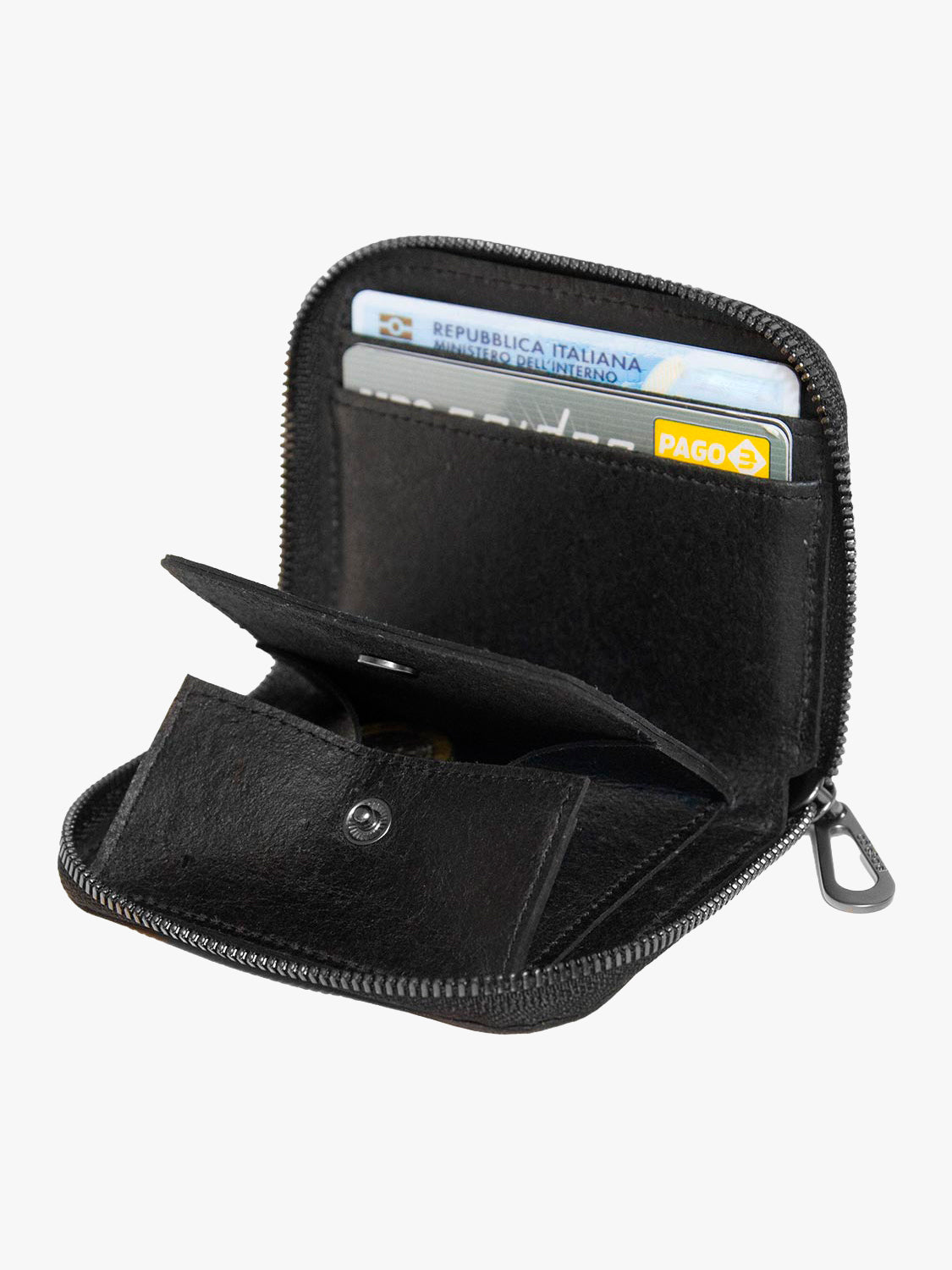 ZIPPERED WALLET M PETITS BLACK