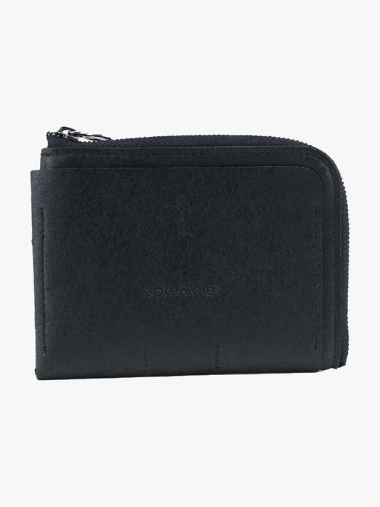 ZIPPERED WALLET L PETITS BLACK