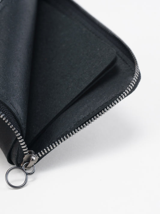 ZIPPERED WALLET L PETITS BLACK